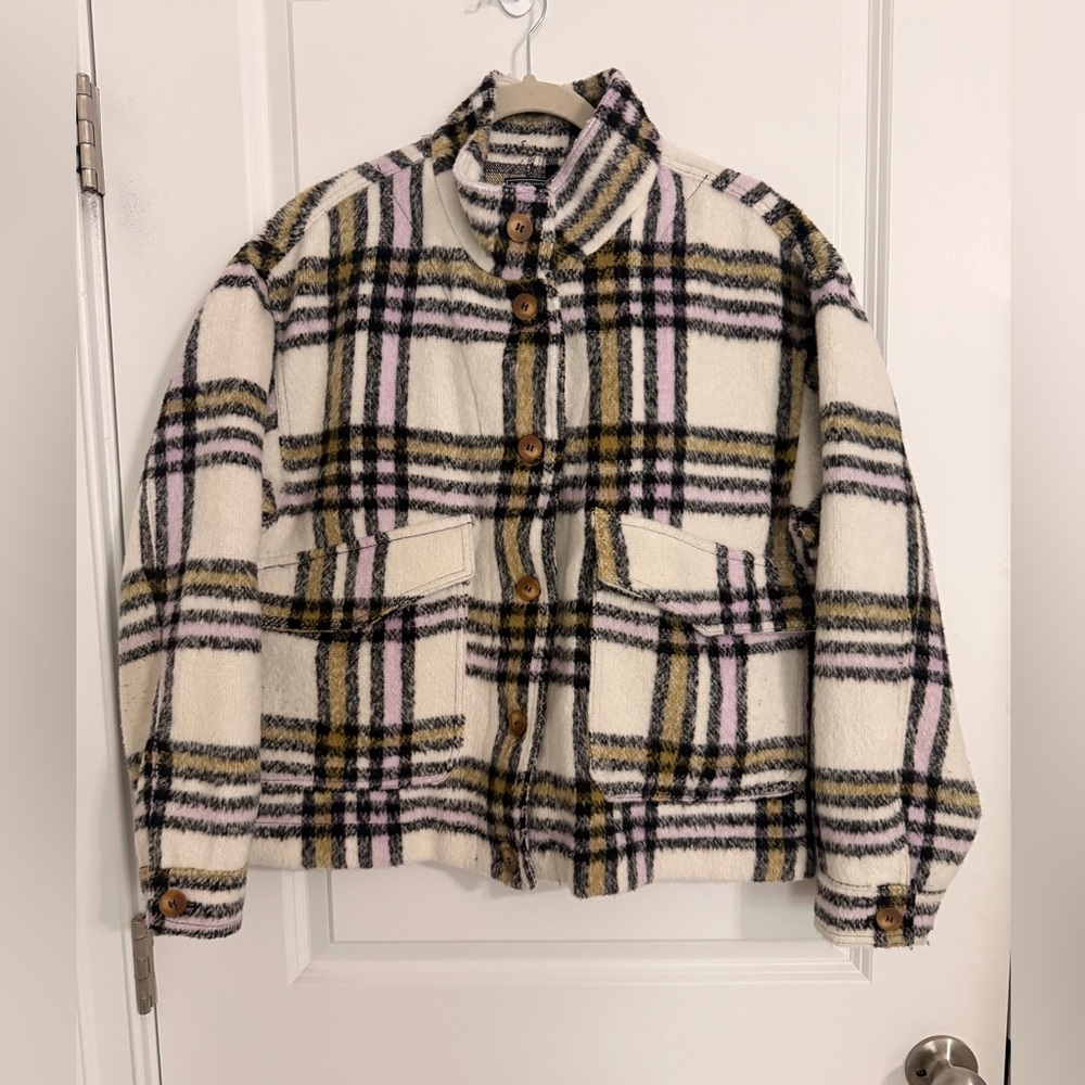 Bagatelle Checkered Wool Blend Jacket